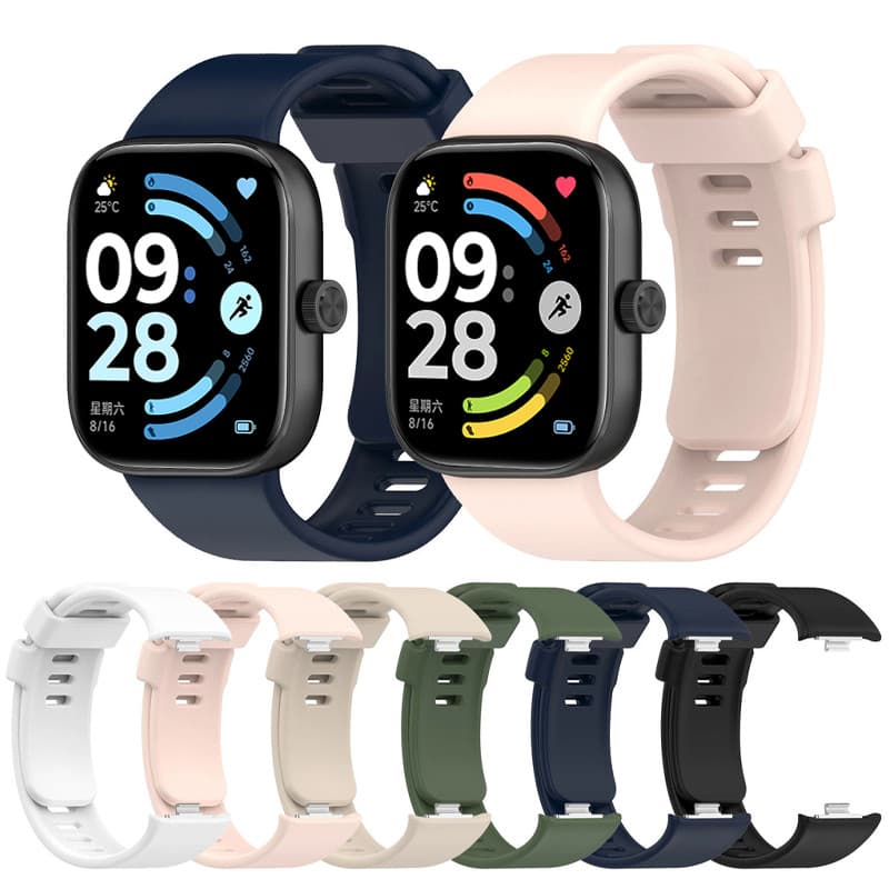 Pulseira de Silicone para Para Xiaomi Band 10 9 Pro / 8 Pro Xiaomi Redmi Watch 4 / 5 /6 / 6 Active