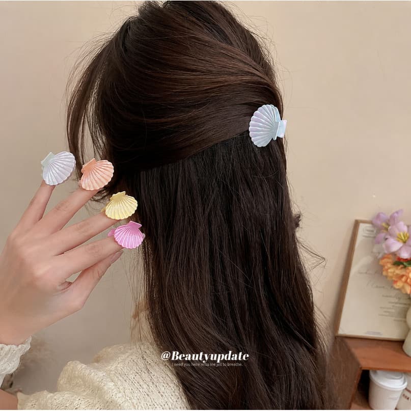 Kit 6/9/18 Piranha Concha Flor Cabelo 2,5cm Presilha de Cabelo Feminina Colorida Brilhante Acessório