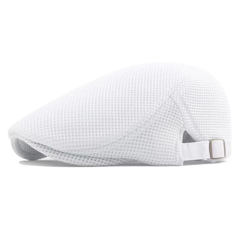 Chap茅u Boina Aba Curva Masculina Italiana Respir谩vel Branca