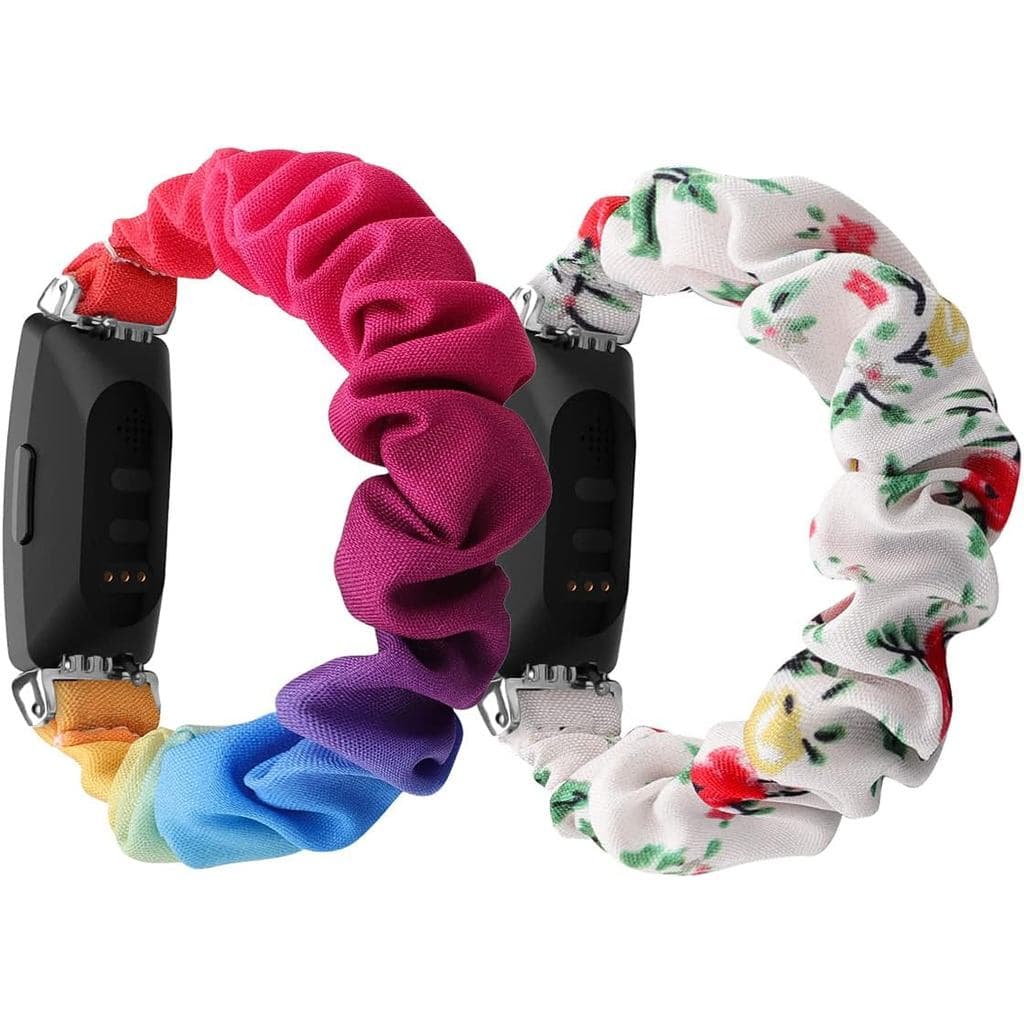 Pulseiras Elásticas Fofas FitTurn Compatíveis com Fitbit ACE 3/ACE 2, Pulseiras de Tecido Elástico Pequenas com Padrão I