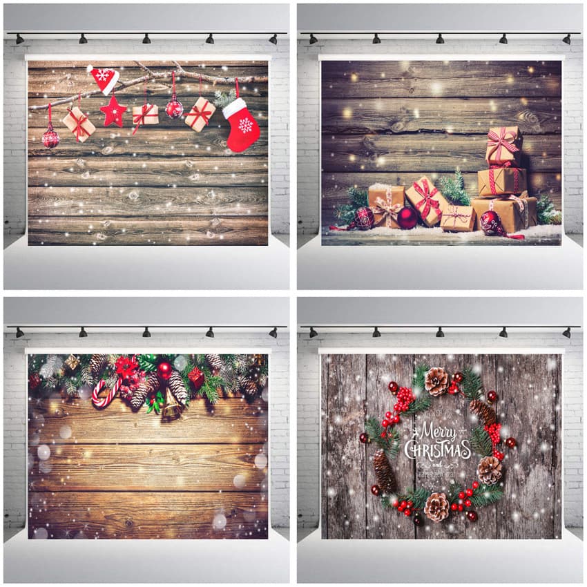 Venda direta do fabricante: Fundo fotográfico de Natal para comércio exterior, tapeçaria de fundo fotográfico estilo ins