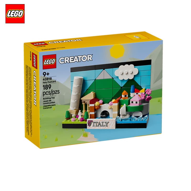 LEGO LEGO Cartão postal criativo meninos meninas blocos de construção montagem de brinquedos de coleção de presentes