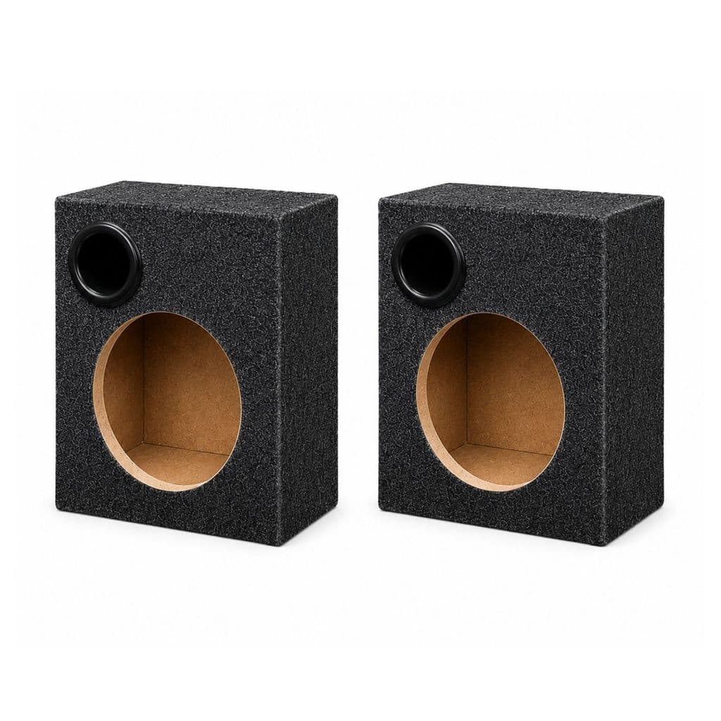 Kit 2 Caixas Dutadas 6 Polegadas APSounds Grafite MDF