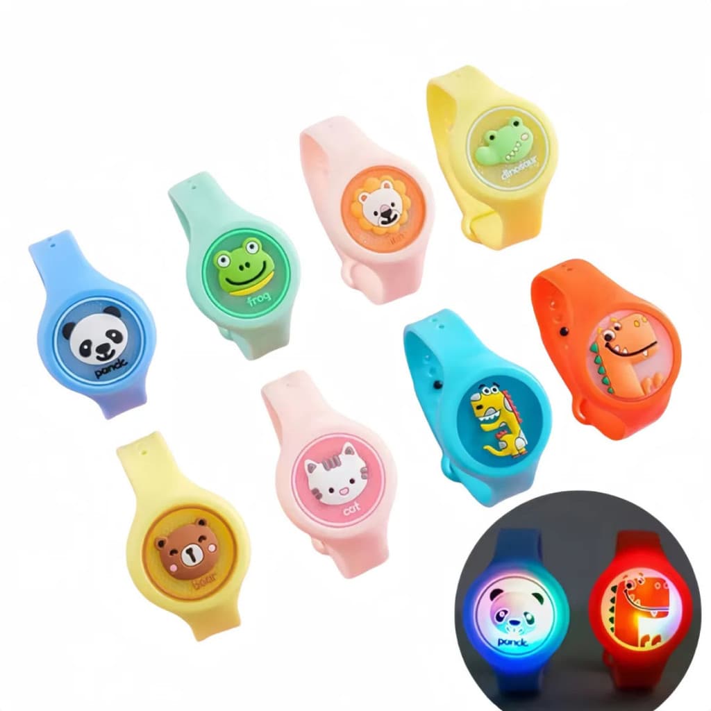 Pulseira Relógio C/ Proteção Citronela Anti Mosquito