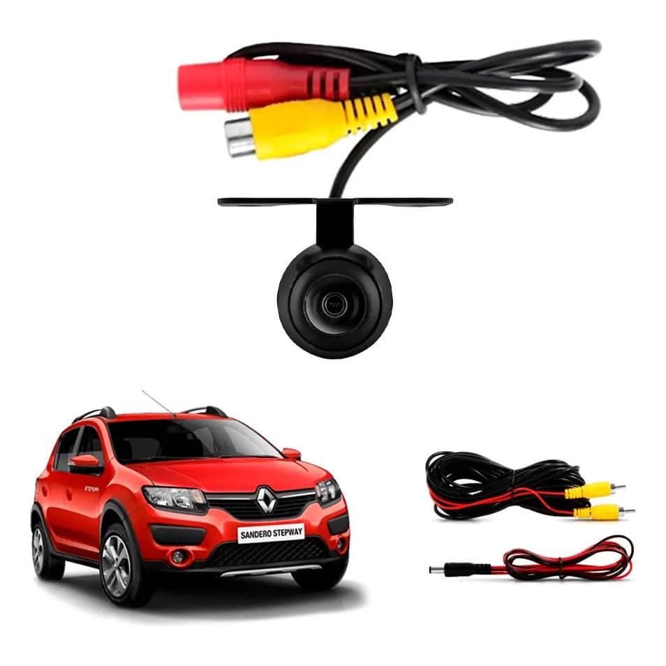 Camera De Ré Borboleta Hd Renault Sandero Stepway 2016