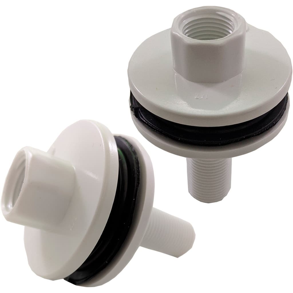 2 Adaptadores Flange Torneira Boia Bebedouro Ind Rosca 1/2