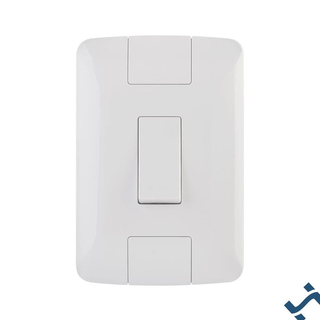 Kit com 10 Conjuntos 4x2 com 1 Interruptor Simples 6 A 250 V Tramontina Aria Branco