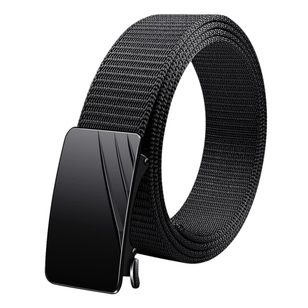 Hao Cinto Masculino Casual Simples All-Match Business Estilo Casual Liga Fivela Automática Cinto de Desgaste Interno