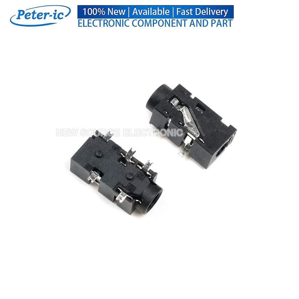 (1-10 Unidades) PJ327F Conector De Áudio Fêmea De 3.5 Mm 5 Pinos SMD DIP Tomada De Fone De Ouvido