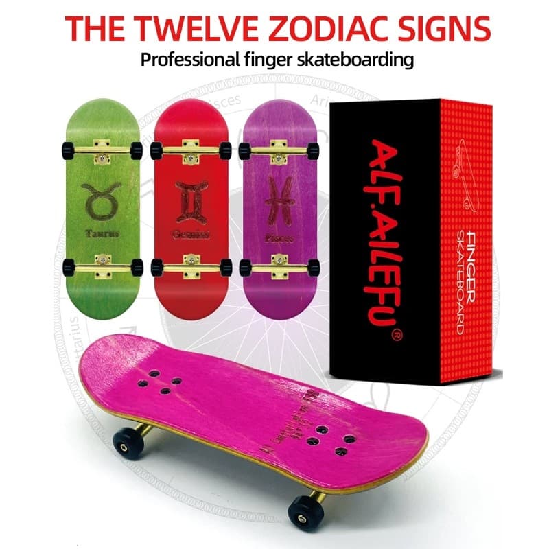 Duas Cores Profissional maple Madeira Dedo Skate Rolamento Roda Liga Suporte Brinquedo Presente
