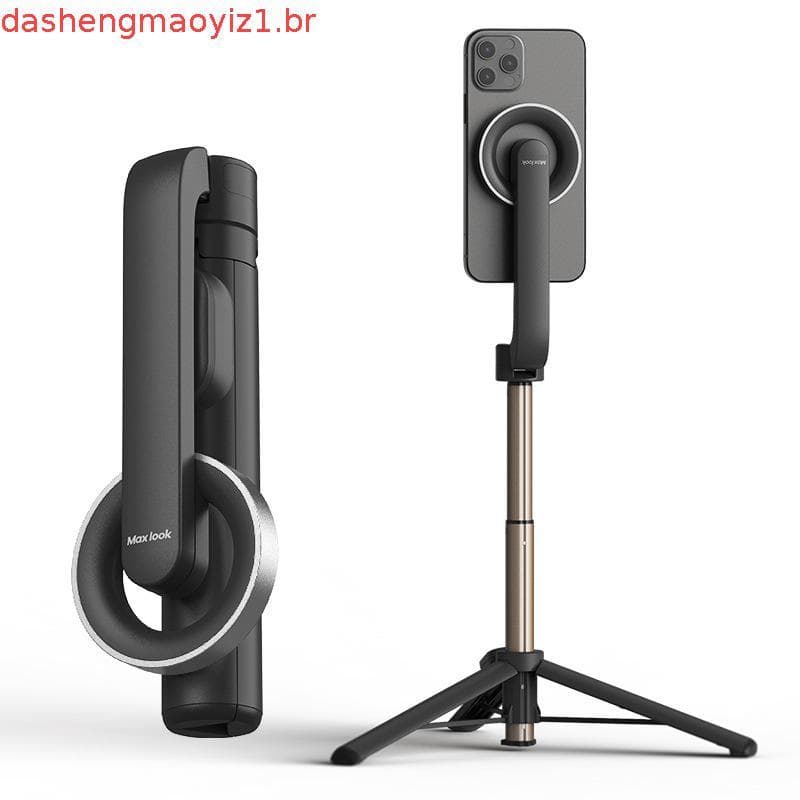 Novo Bastão De Selfie Magnético Com Tripé | Gimbal Dobrável Estabilizador Portátil Remoto Sem Fio MagSafe Para iP 12/13/