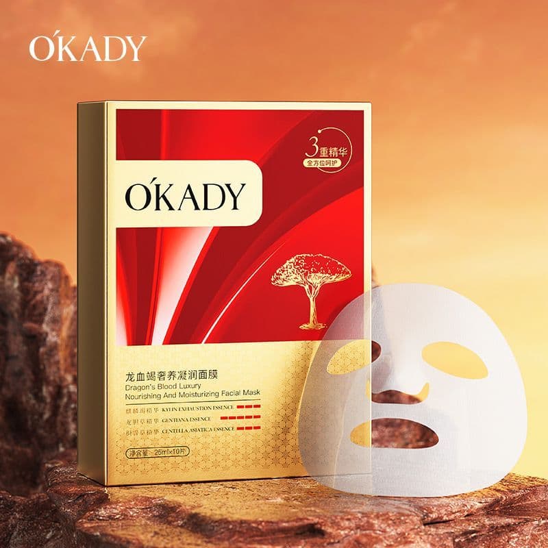 OKADY dragão sangue inteiro luxo nutritivo Gel máscara hidratante Anti-rugas luz rugas calmante pele iluminando a pele