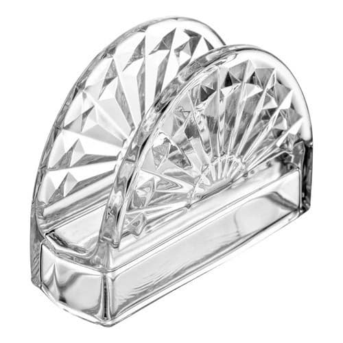 Porta Guardanapos De Cristal Enfeite De Mesa - Sun - Lyor Cor Transparente