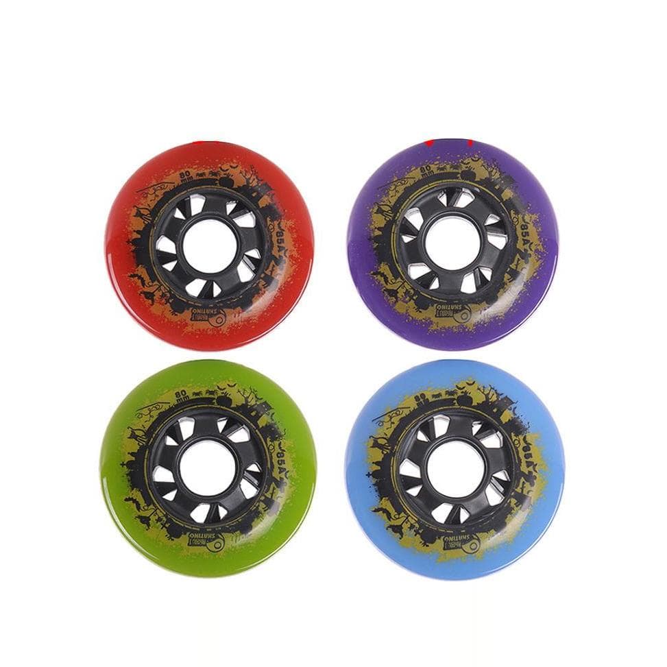 Acessórios para patins, roda de borracha PU, patins em linha, roda de freio, alta elasticidade, resistente ao desgaste,