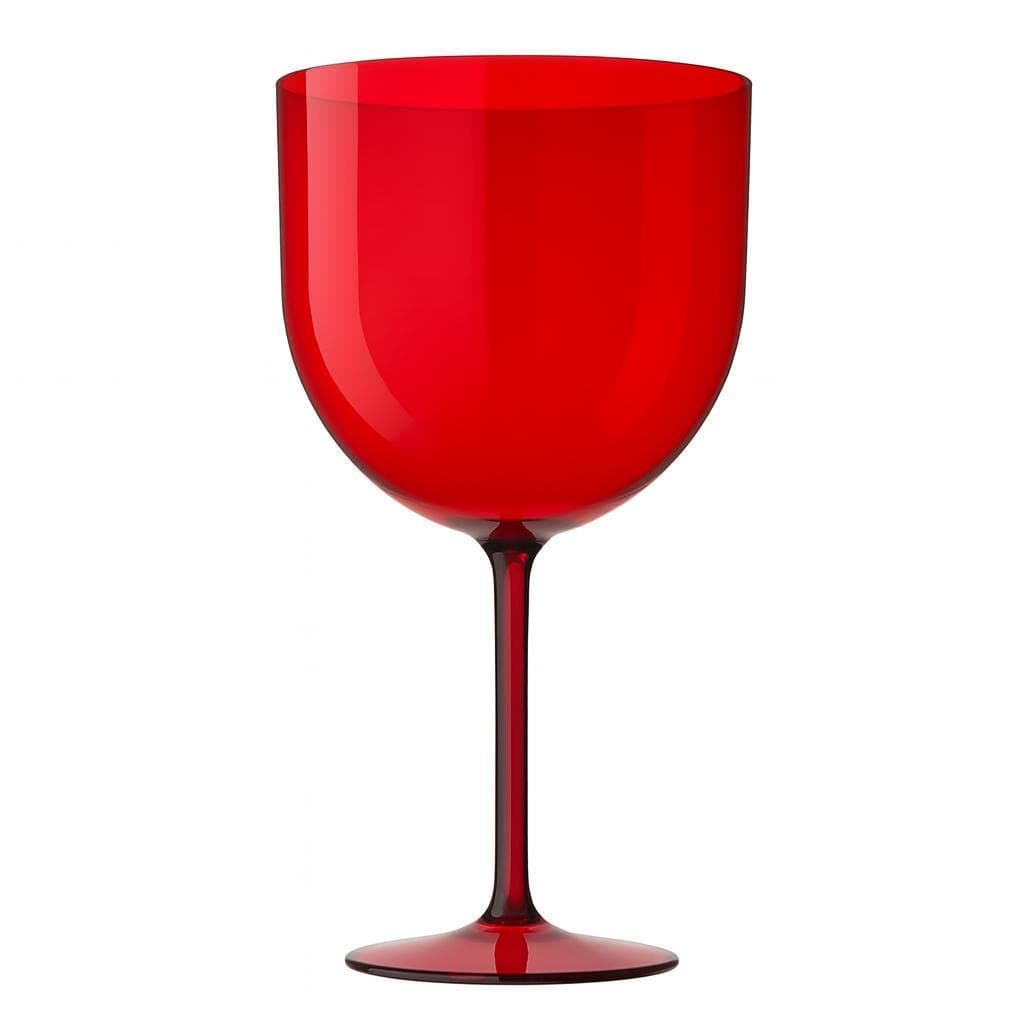Taça Gin Acrilico Vermelha Mazel