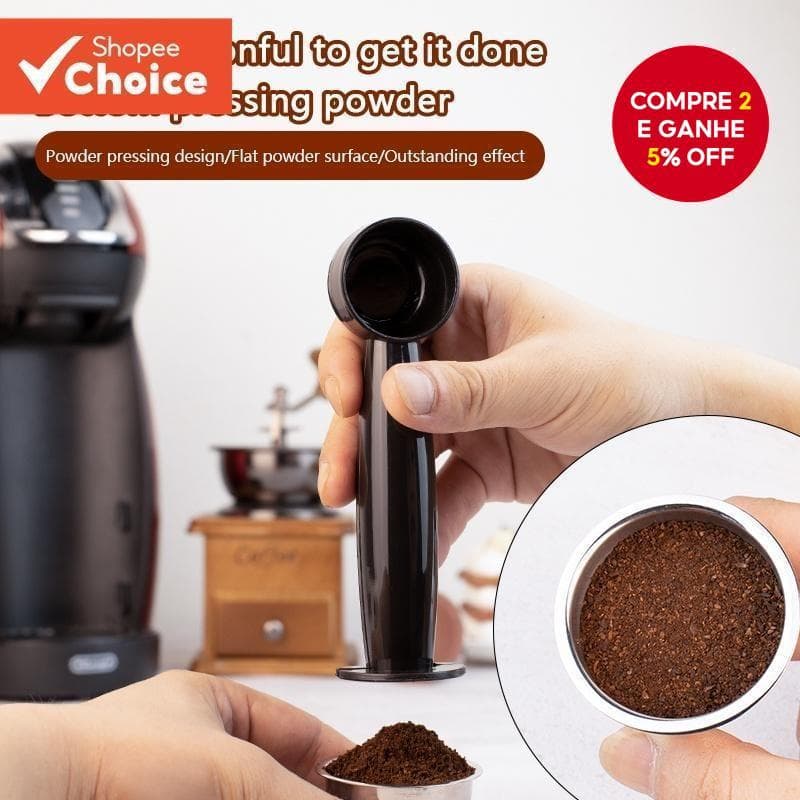 2 Em 1 Colher De Café 0.25oz Medição Padrão Dupla Utilização Feijão Pó Imprensa Acessórios Da Máquina Ferramentas De Coz