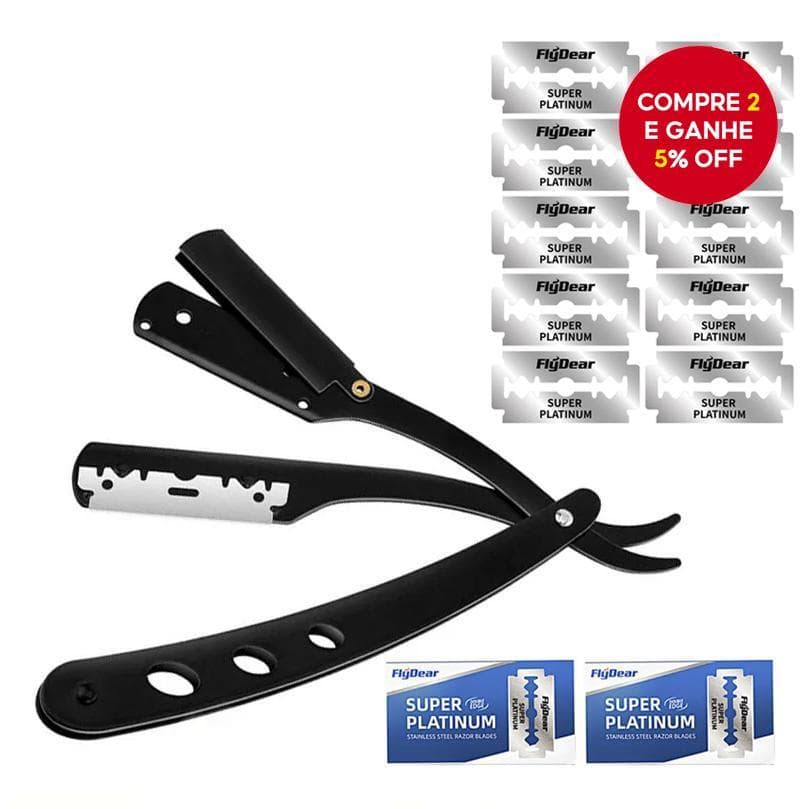 Navalhas de barbear retráteis para homens, com lâminas de aço, ferramentas para remoção de cabelo, perfeitas para