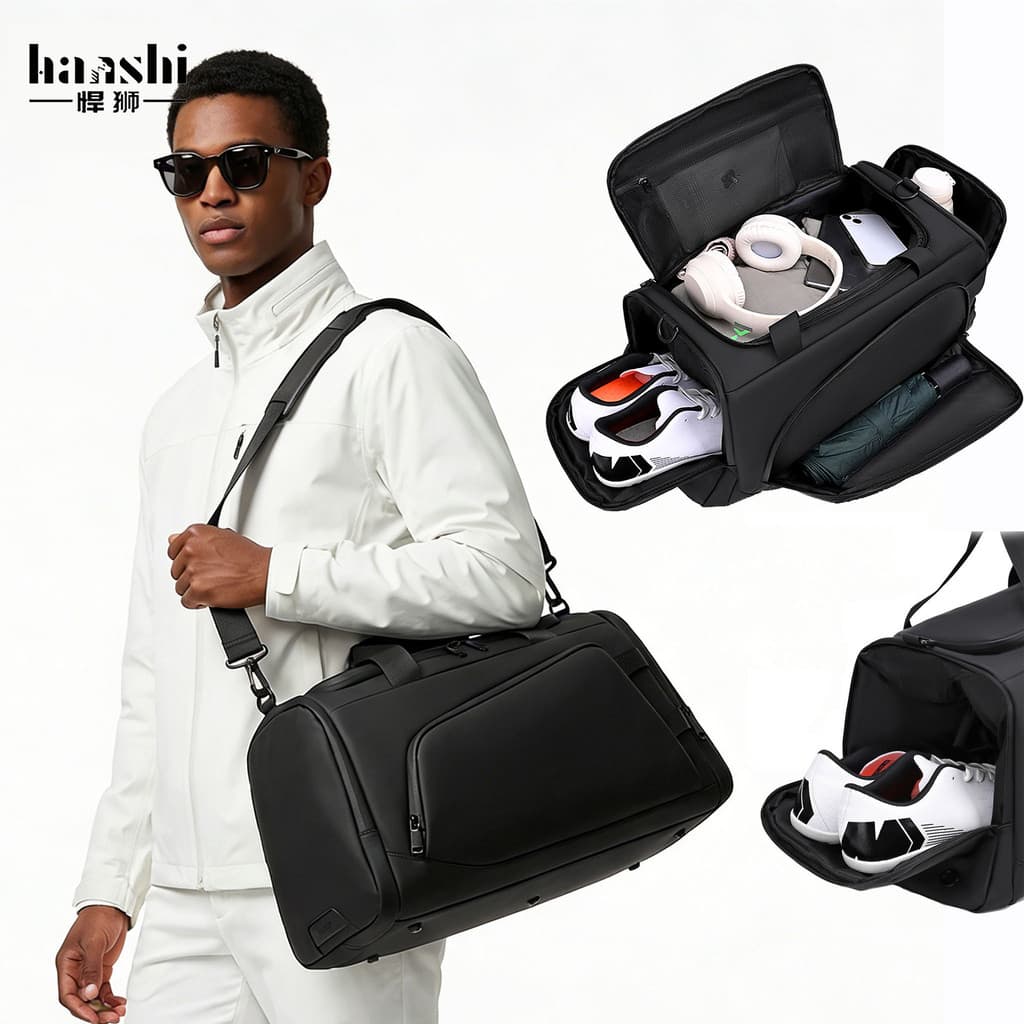 Bolsa mensageiro elegante Casual Bolsa de ginástica de grande capacidade