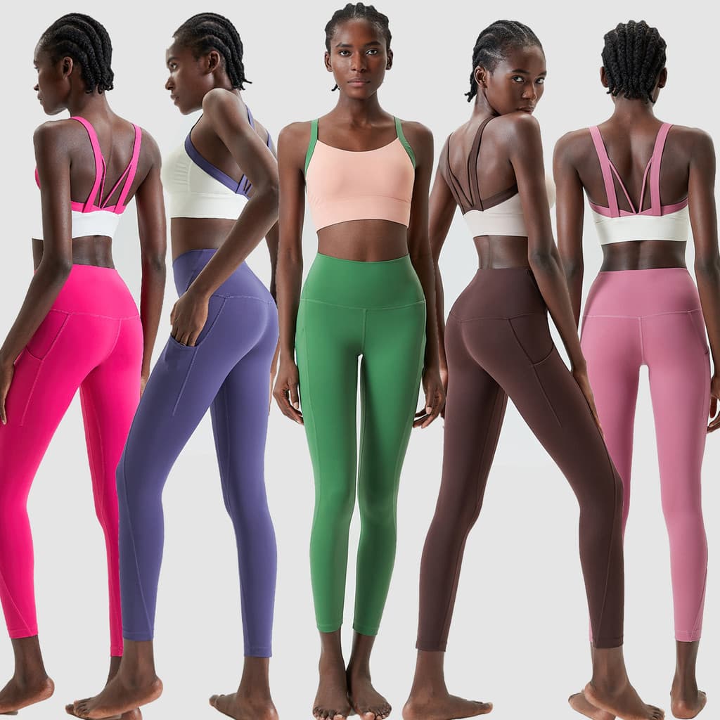 High-End Yoga Wear terno feminino roupa interior esportiva correndo Fitness sutiã de uma peça superior Pilates terno de