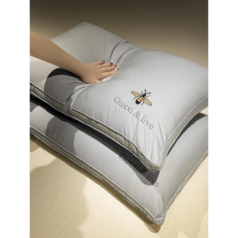 Travesseiro de fibra de soja, travesseiro doméstico, núcleo de algodão, coluna Cervical, proteção para dormir, masculino