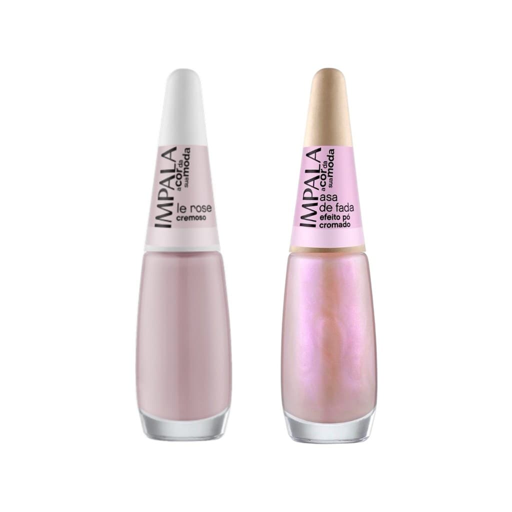 Kit Esmalte Impala A Cor da Sua Moda – 2 Cores: Le Rose e Asa de Fada