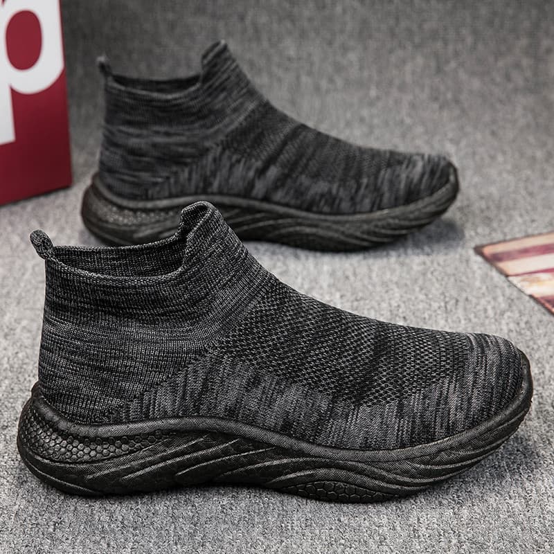 Pipoca voando malha sapatos masculinos 2025 novo estilo na moda verão respirável espuma sola antiderrapante All-match es
