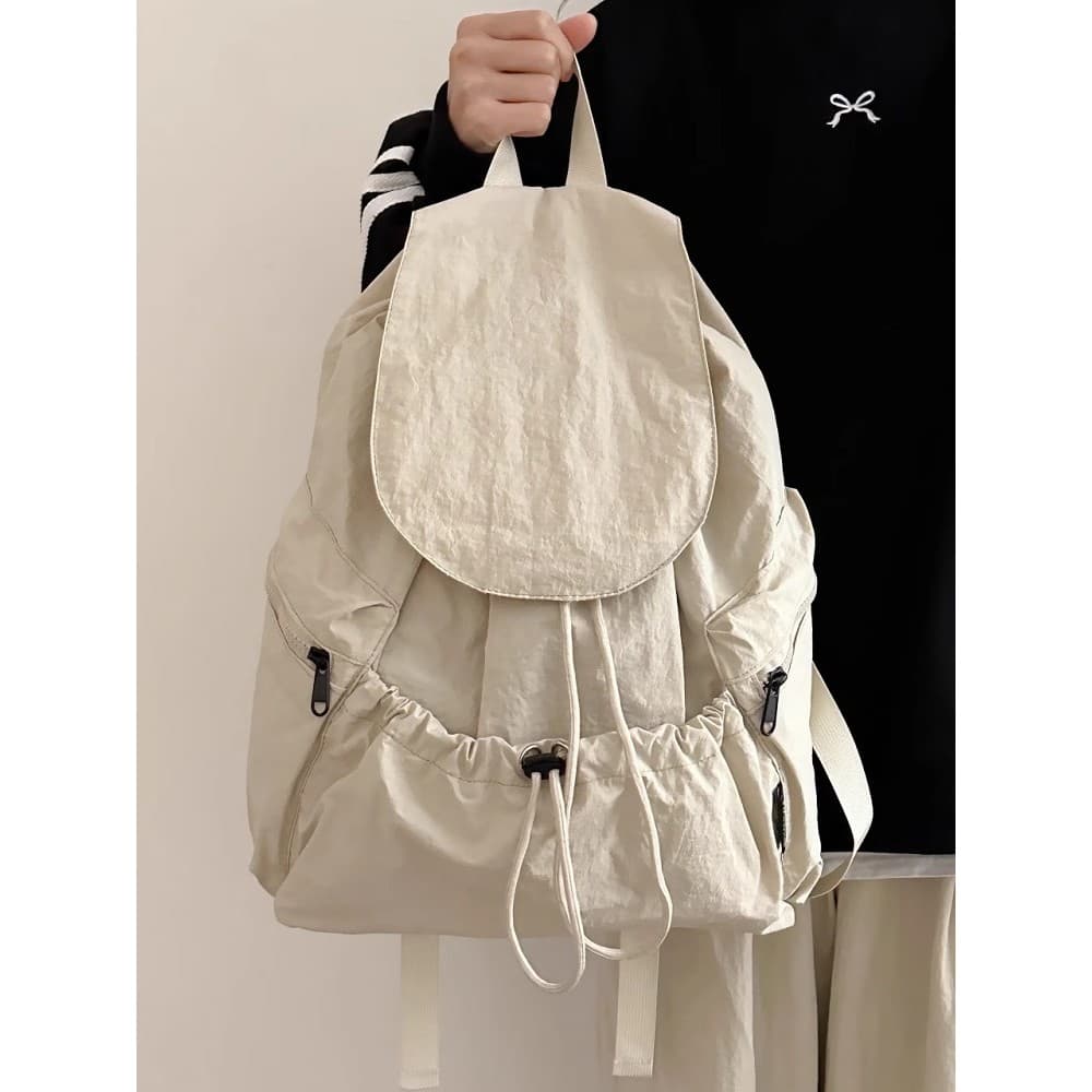 Versão coreana estilo preguiçoso pequena mochila feminina leve mochila de viagem ao ar livre pequeno estilo feminino est