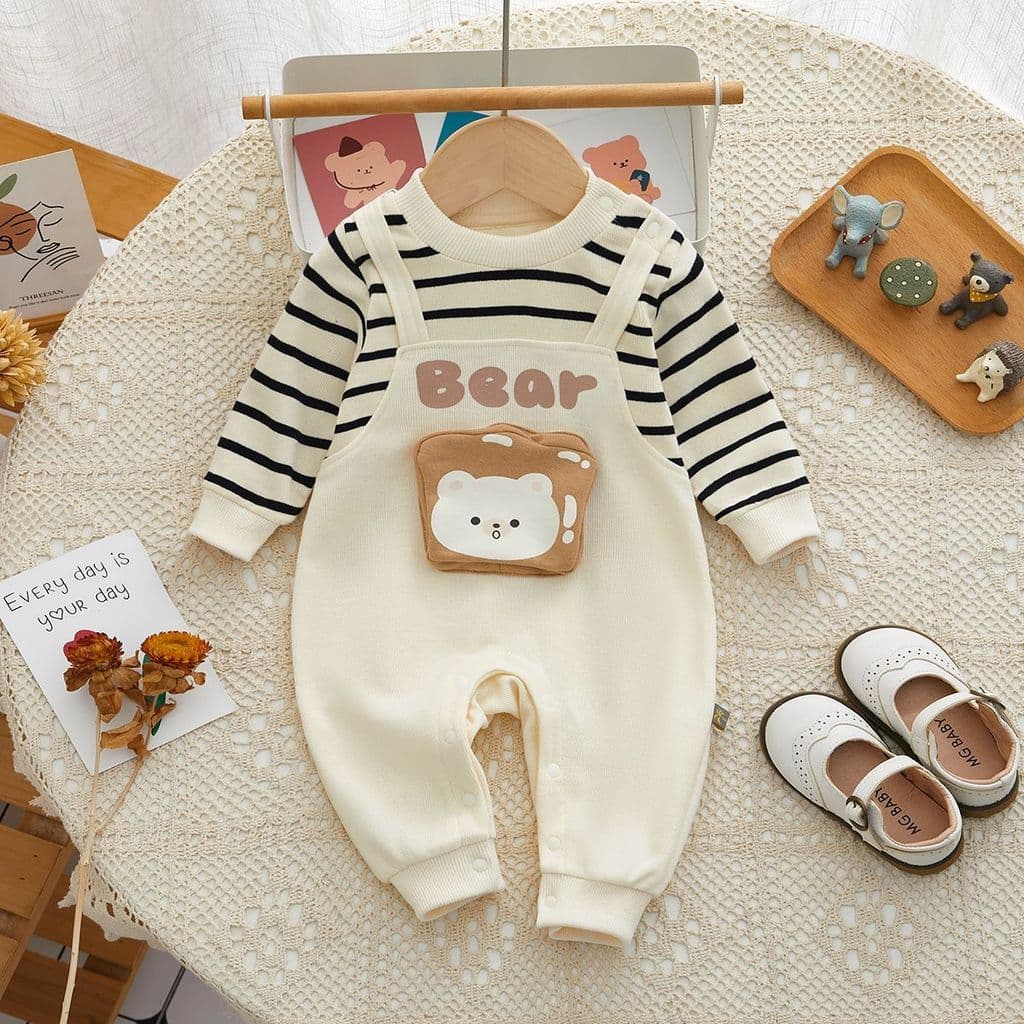 Roupas de bebê primavera outono roupas macacão passeio Super bonito bonito meninos meninas bebê macacão recém-nascido mo