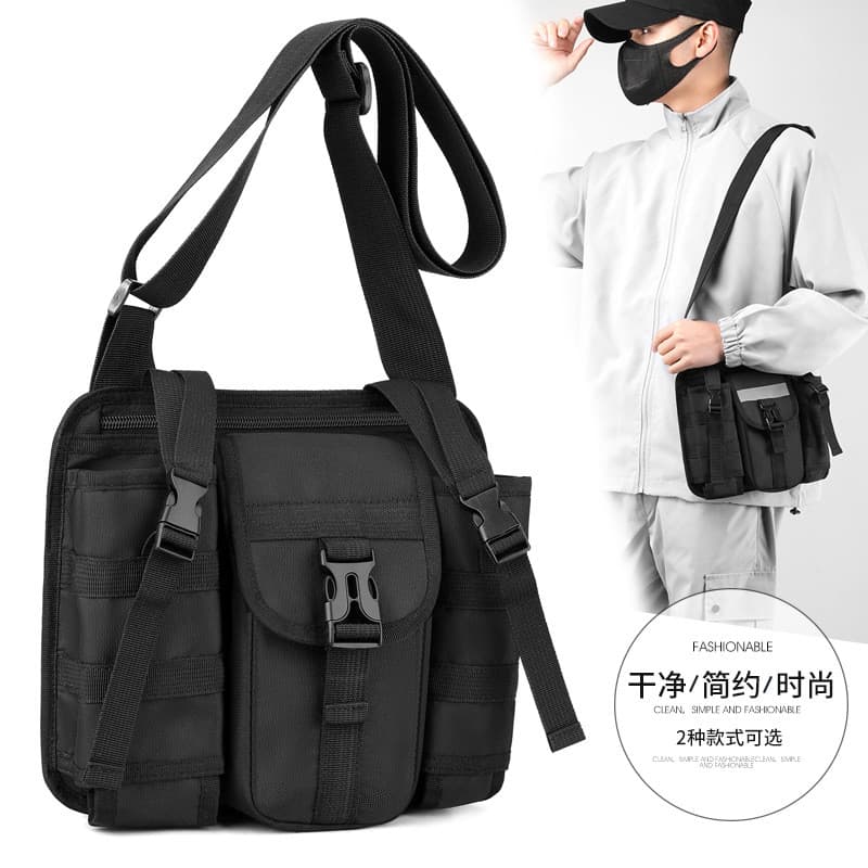 Novo estilo mochila de viagem masculina guarda-chuva saco de garrafa de água moda lazer ao ar livre ombro saco do mensag