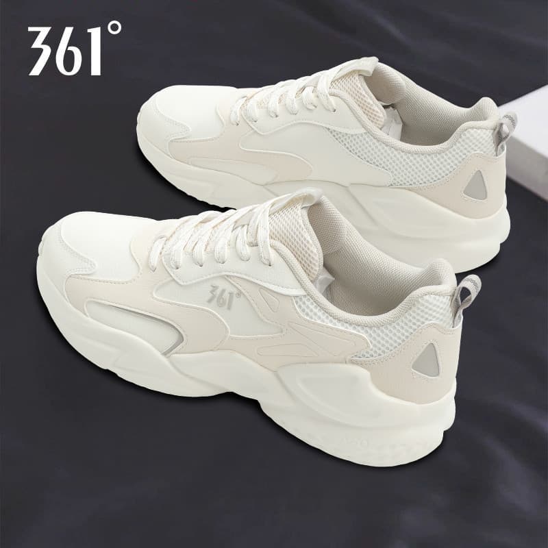 361 graus sapatos masculinos de couro na moda à prova dwaterproof água sapatos esportivos All-Match resistente ao desgas