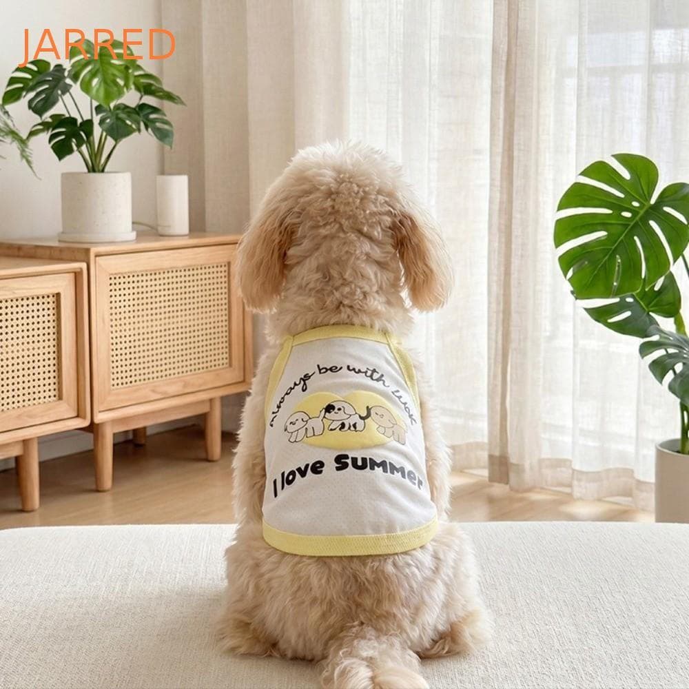 Regata Para Cães JARRED , Colete Fino De Resfriamento Com Estampa De Desenho Animado , Roupas Protetoras Solares Macias