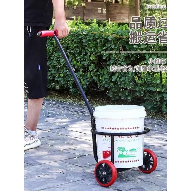 Novo atualizado roda silenciosa invertendo carrinho de roda de água invertendo lixo transporte Bin casa Rural