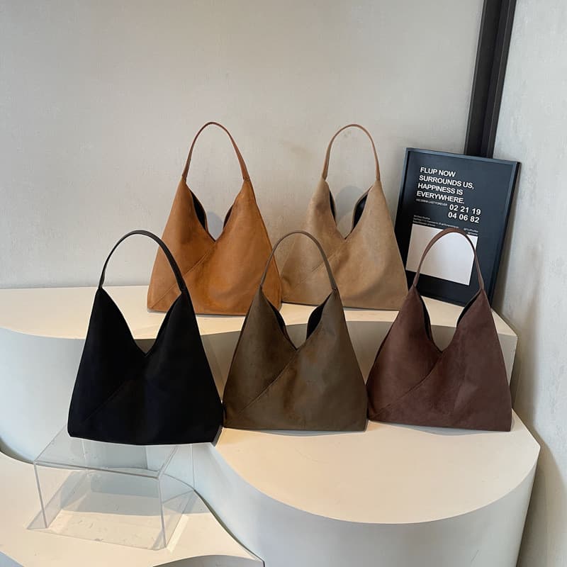 Bolsa de Ombro Elegante para Mulheres, Grande Capacidade, Estilo Francês, Bolsa Tote Descontraída, Moderna