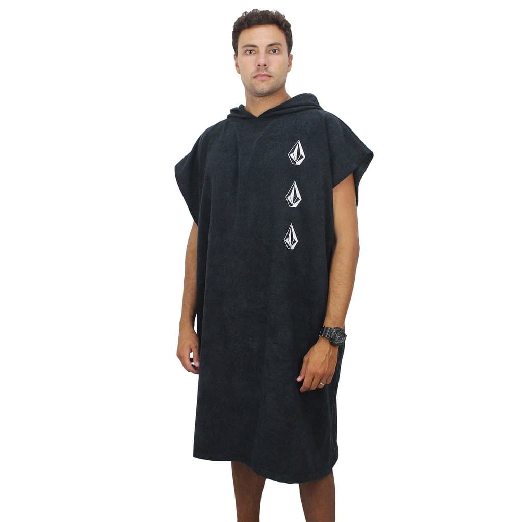 Toalha Poncho Volcom Iconic Preta