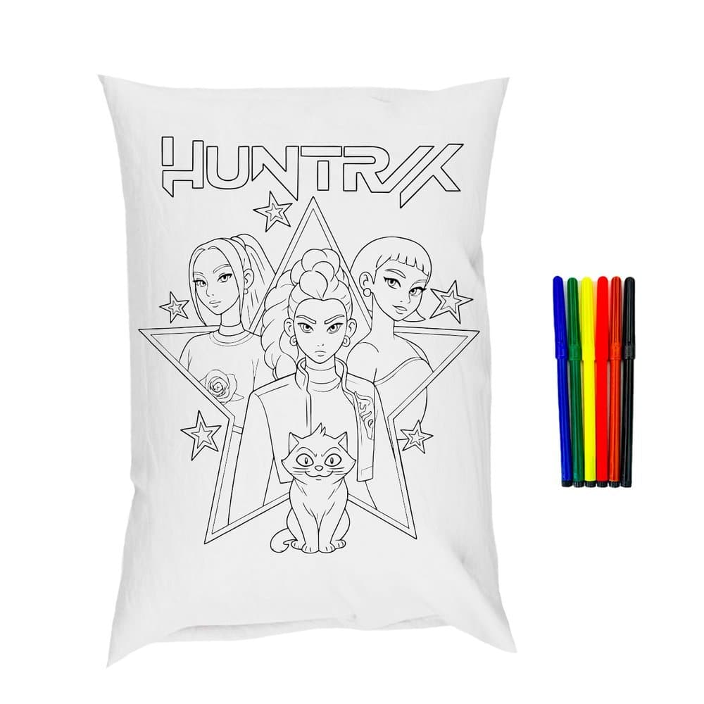 Almofada Pinte e Lave com Canetinha Guerreiras do K-pop - Latic Kids
