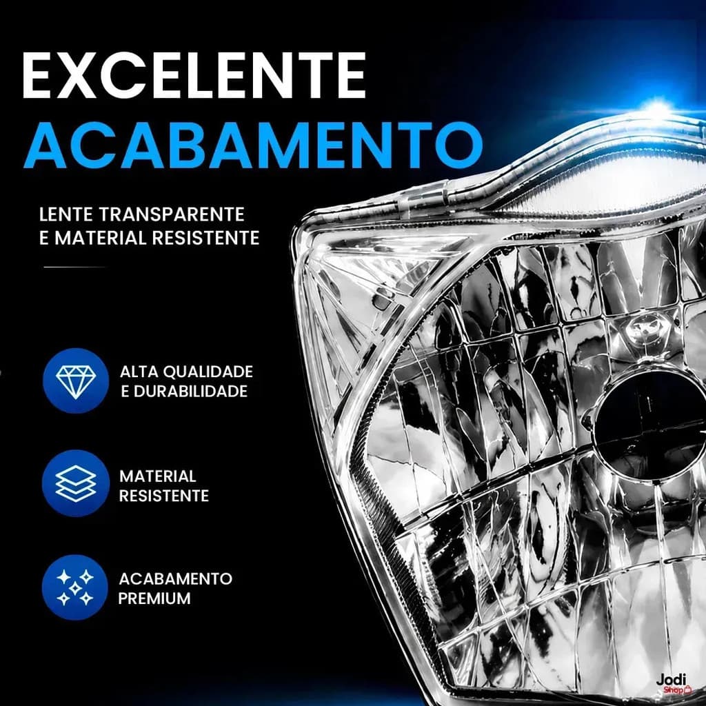 Bloco Óptico Dianteiro Para CG Fan Titan 150 160 Com Encaixe Prático