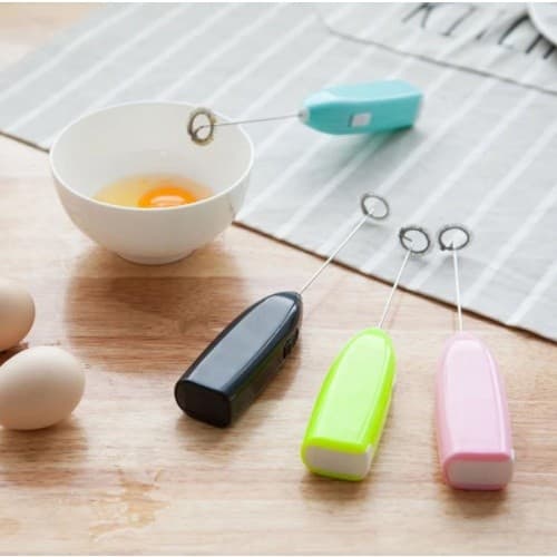 Mini Mixer Elétrico Portátil a Pilha para Bater Café, Ovos, Bebidas, Milkshake - Batedor, Misturador