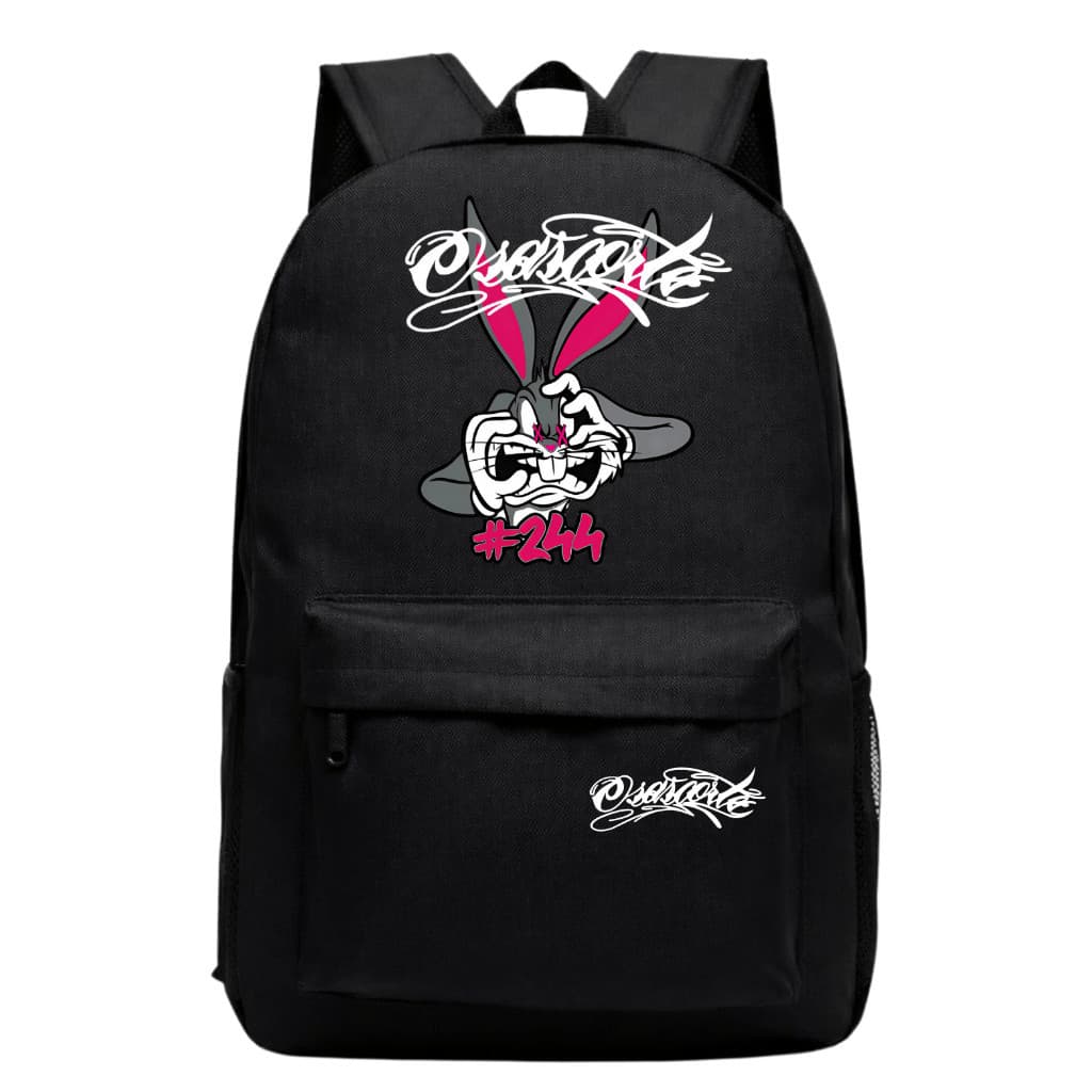 Mochila Estampada Osascorte 244 Motoqueiro Grau Coelho Role Escola Estampado Sttshop