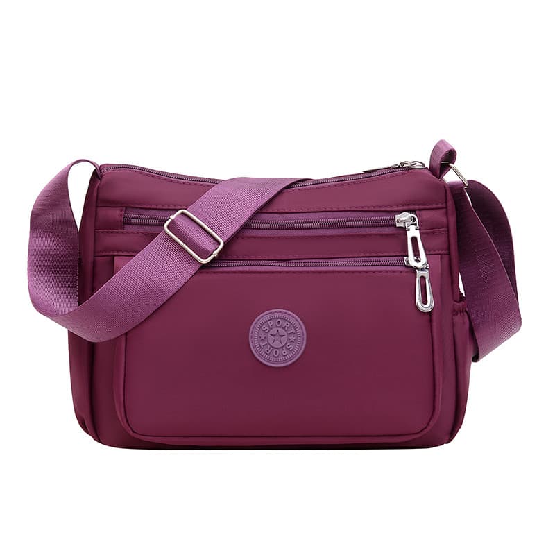 Bolsa de ombro multicamadas bolsa mensageiro leve bolsa de pano mochila Oxford pano bolsa feminina lona bolsa mãe de gra