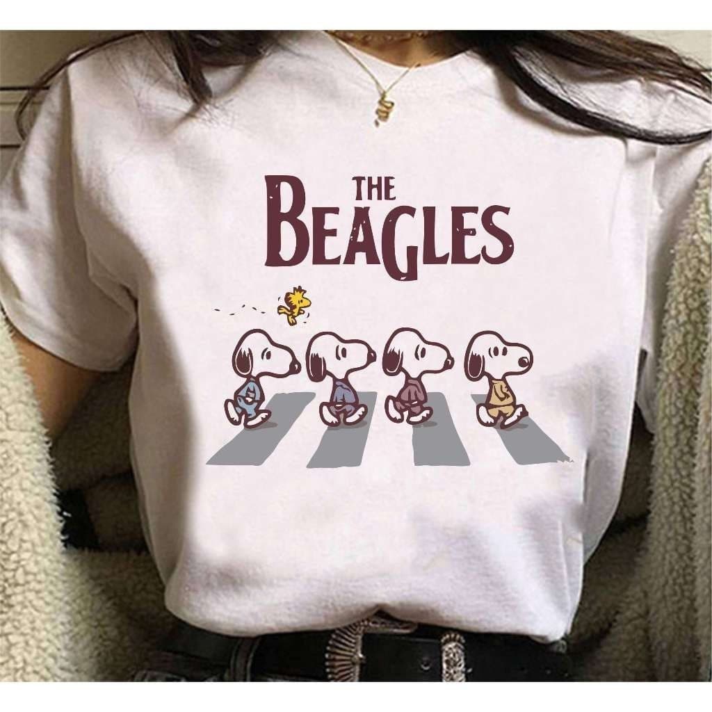 Camiseta Desenho Snoopy Beagles Aesthetic Unissex Camisa Fofa Estilosa Casual Confortável Versátil