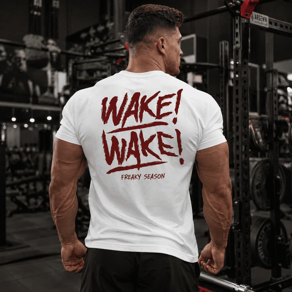 Camiseta Básica WAKE! Treino Streetwear Academia 26.1 Premium Estilo Oversized