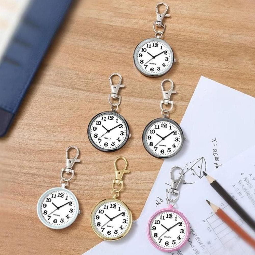 Criativo Relógio De Bolso Chaveiro Moda Saco Exame Pingente V6h1