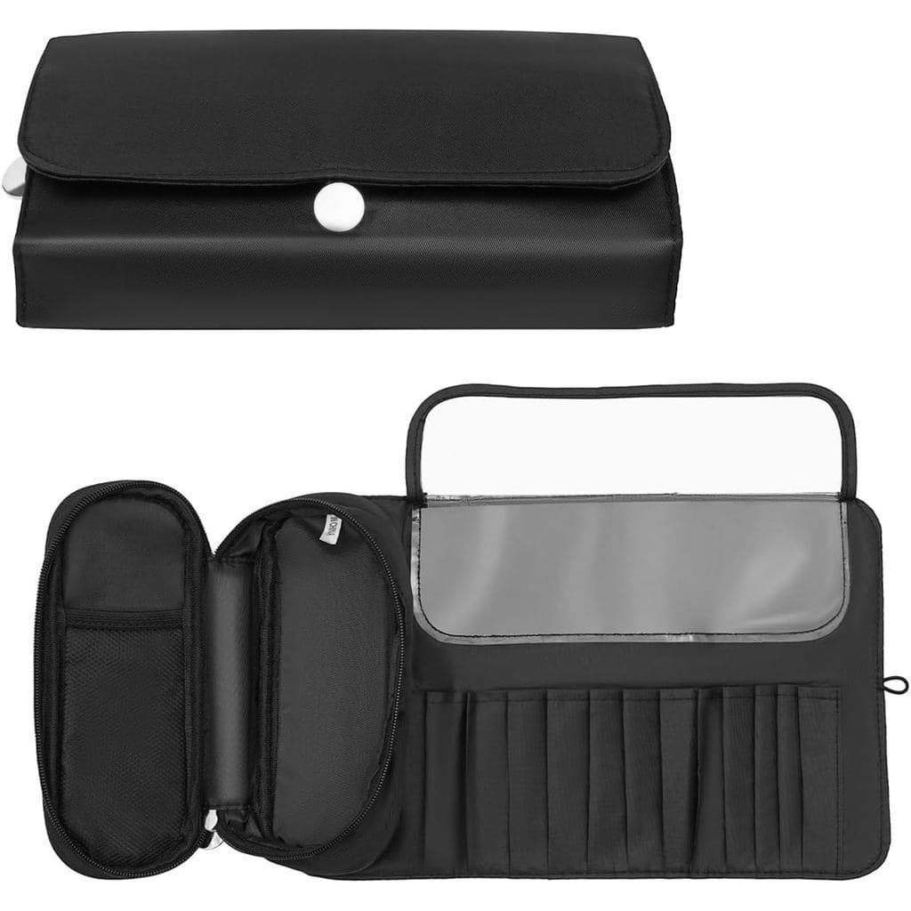 Bolsa de Armazenamento Portátil para Pincéis de Maquiagem, Estojo Dobrável para Pincéis de Maquiagem, Organizador Multif
