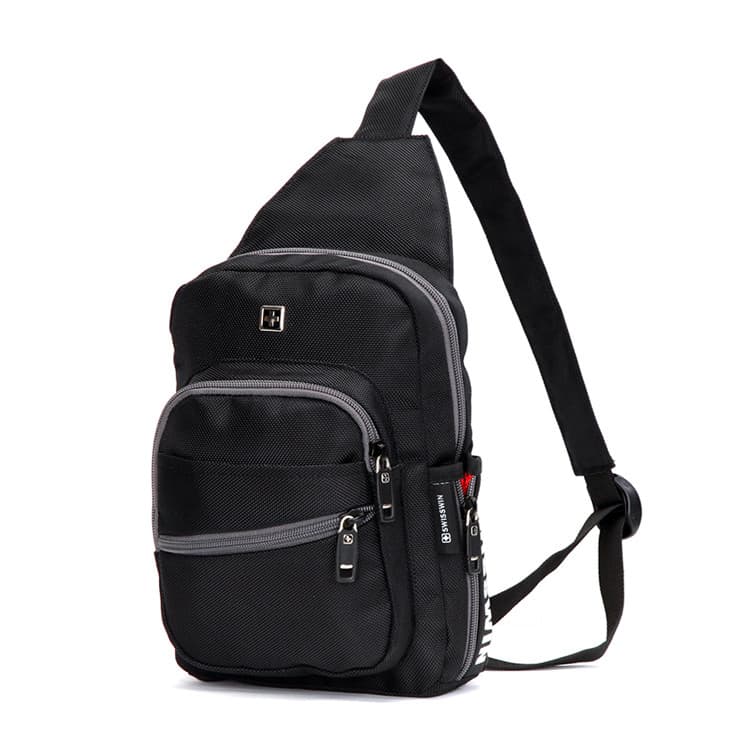 SUISSEWIN Bolsa de Peito Faca do Exército Suíço Bolsa de Ombro Bolsa Diagonal Homens Mulheres Lazer Esportes Bolsa de Om