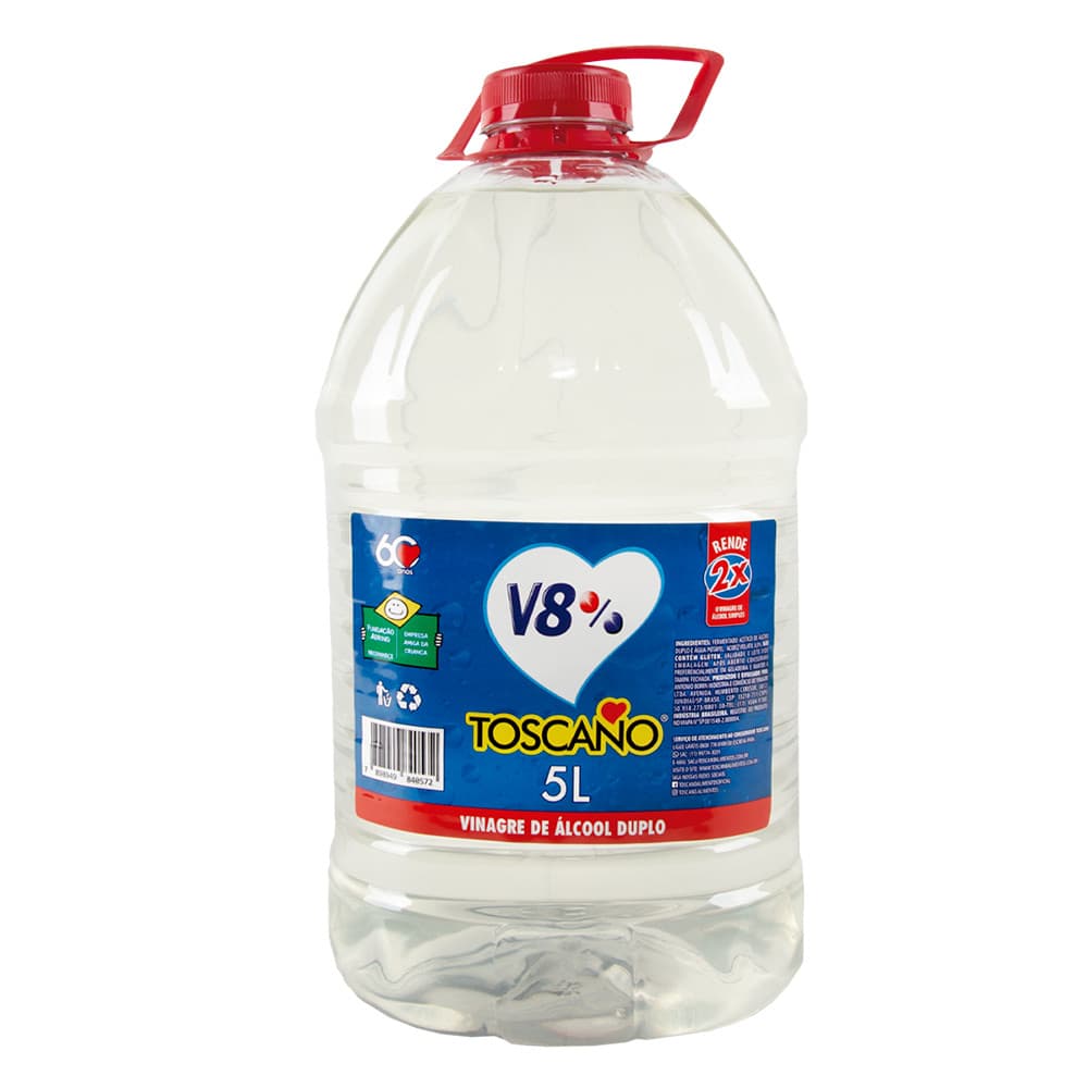 Vinagre para Limpeza  �lcool Toscano 5 Litros 8%