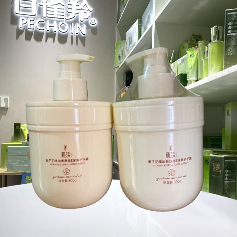 Young gardênia óleo essencial fragrância vitamina E ureia creme para as mãos imprensa Aloe Vera hidratante Anti-secagem
