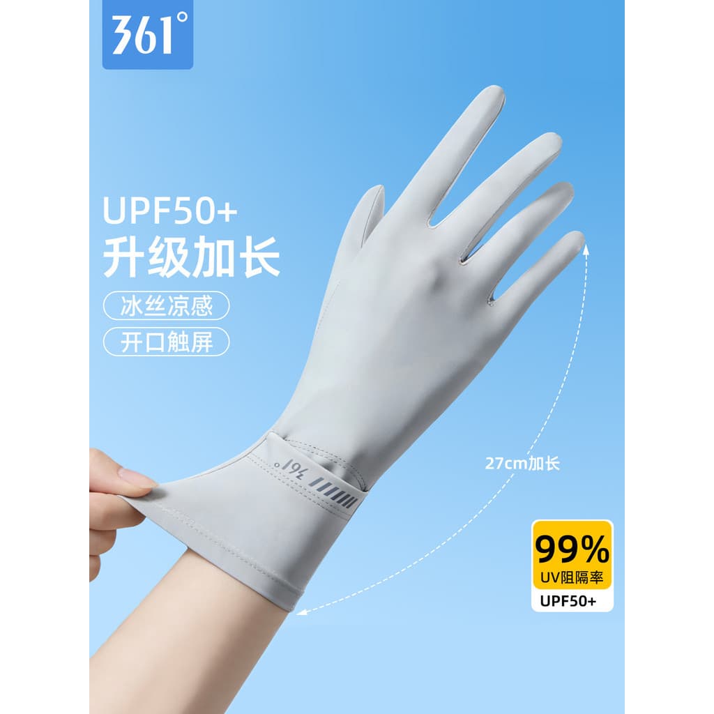 361°Luvas de proteção solar femininas Anti-ultravioleta gelo seda verão fino veículo elétrico condução luvas de equitaçã