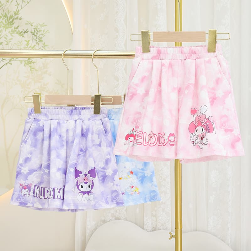 2025 verão novo estilo meninas bebê puro algodão Shorts solto Casual calças de comprimento médio All-Match exterior Wear