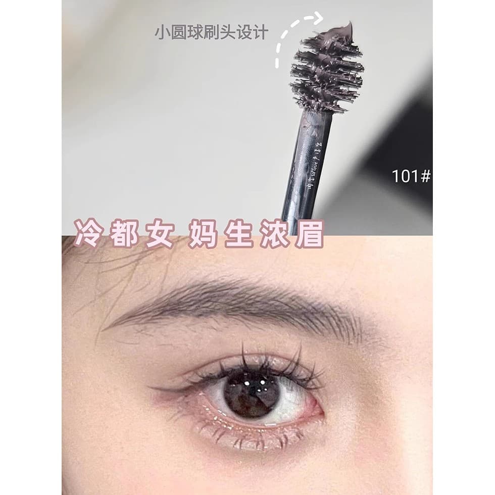 Cold Du Feminino Mãe Sobrancelhas Grossas Cruas!Bola escova cabeça sobrancelha tingimento creme à prova dwaterproof água