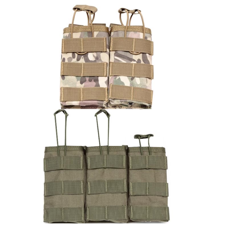 Molle triplo duplo único acessório de artigos diversos saco colete mochila cintura selo saco de armazenamento Walkie-Tal